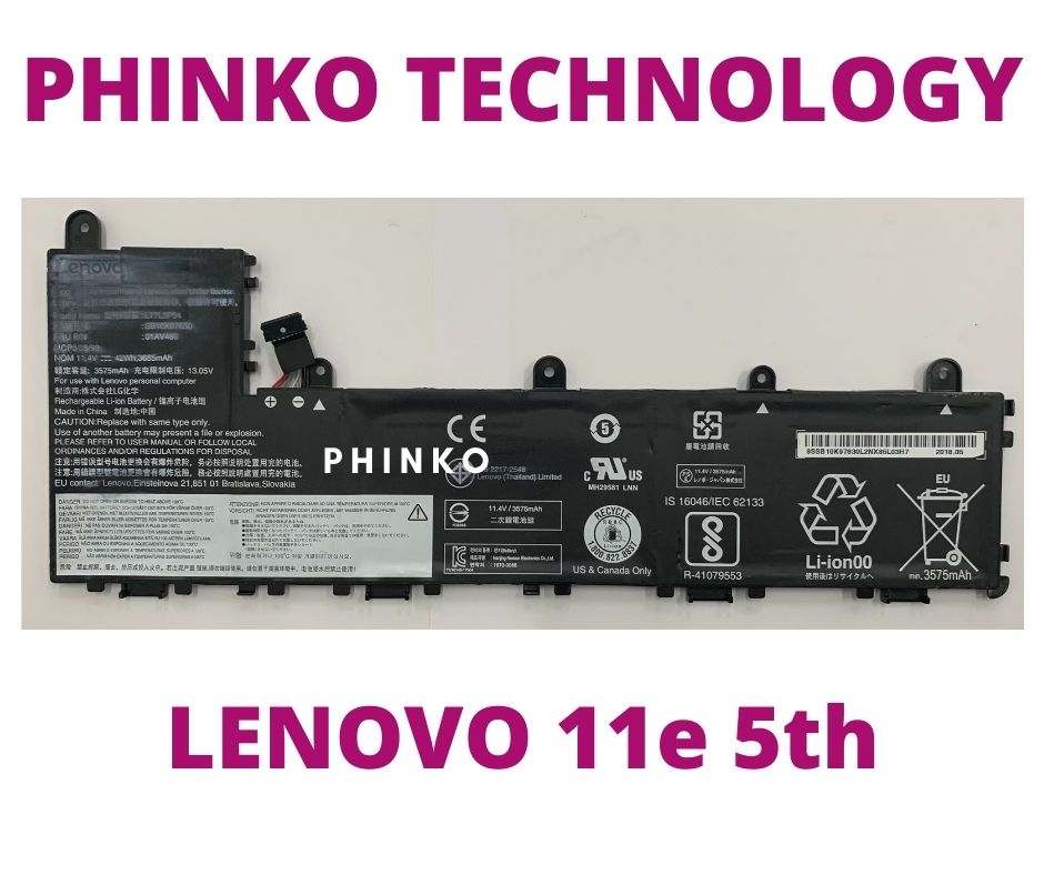 L17M3P56 01AV487 01AV486 Battery for Lenovo ThinkPad Yoga 11e 5th Gen 11.4V 42Wh