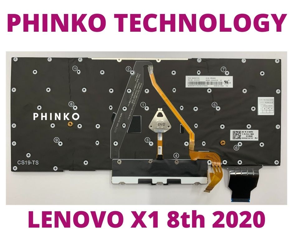 Lenovo Thinkpad X1 Carbon 8th Gen 2020 US Keyboard with Backlit
