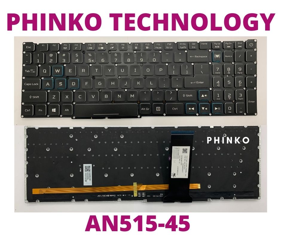 New for Acer Nitro 5 AN515-45 Backlit Keyboard US Coloful backlight