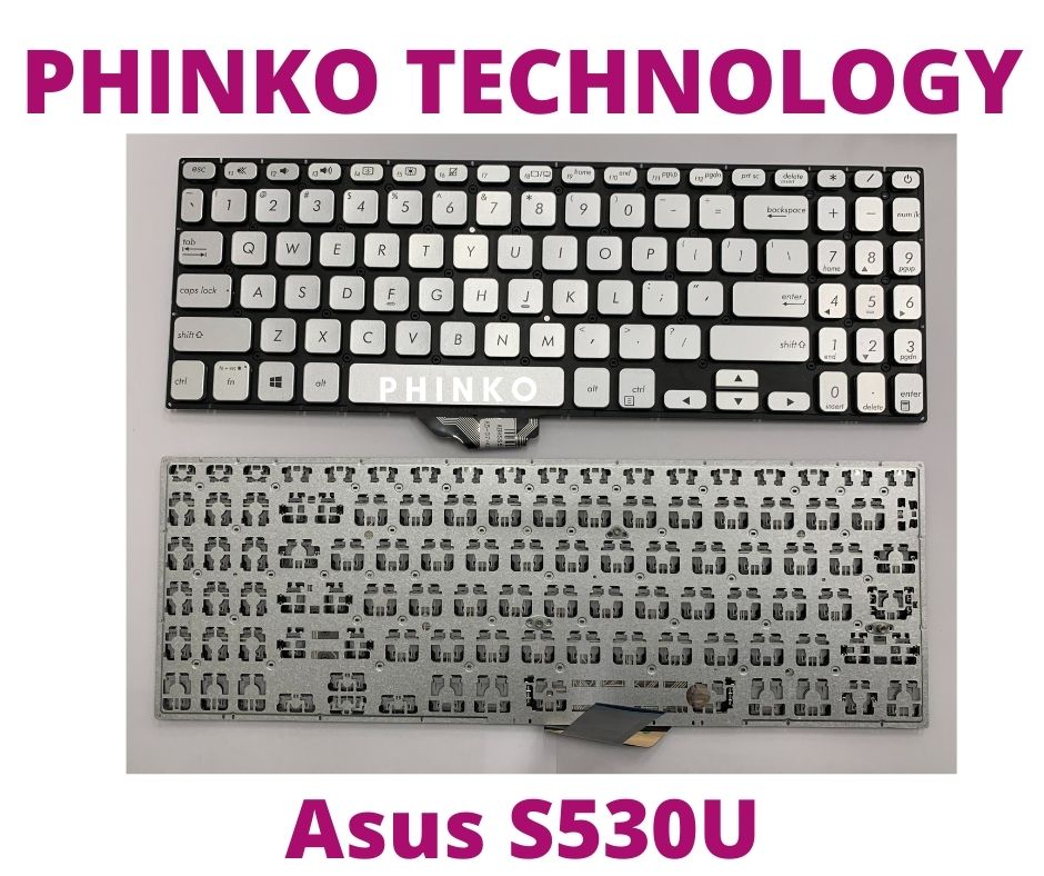 NEW Keyboard for Asus VivoBook S15 S530UN S530U S530UA K530FN K530FA SILVER
