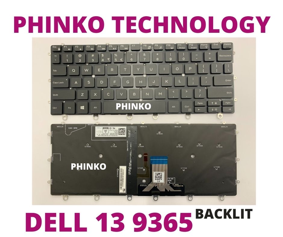 DELL XPS 13 9365 Keyboard 2-in-1 Backlight Backlit