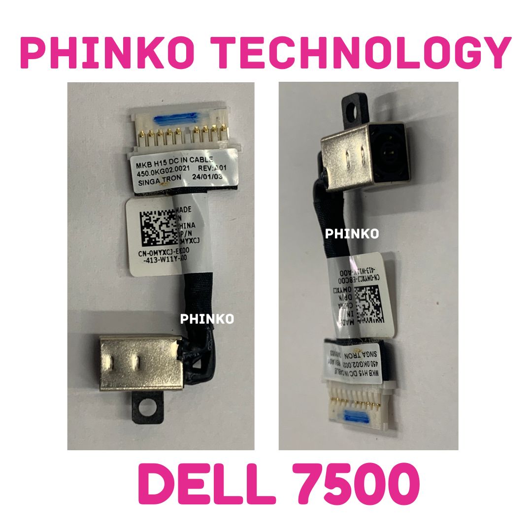 NEW DC Power Jack Socket Cable For Dell Inspiron 7500 7501 Vostro 7500 MYXCJ