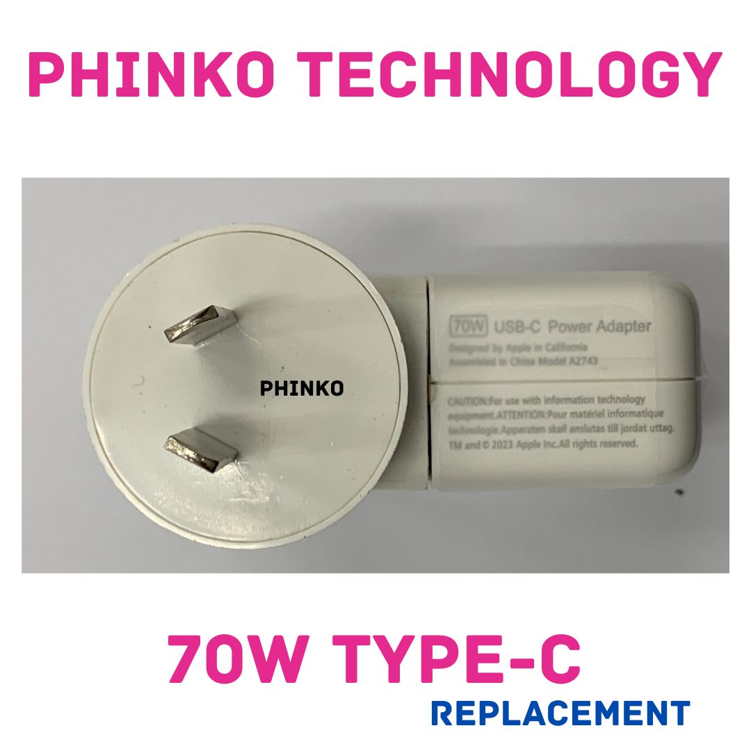 Replacement Apple Macbook 70W USB-C 70 Watt Power Adapter A2743