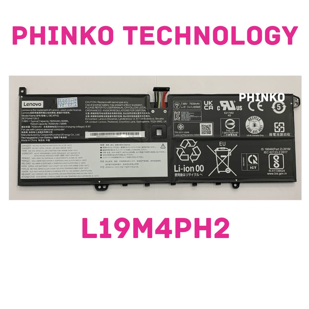 Lenovo Yoga 9i 9-141TL5 L19M4PH2 Laptop Battery 14ITL5 7.68V 60WH