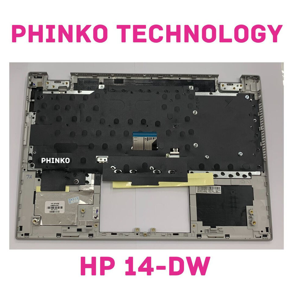 NEW Keyboard Palmrest Case for HP Pavilian 14-DW 14T-DW L96524-001 BLACK