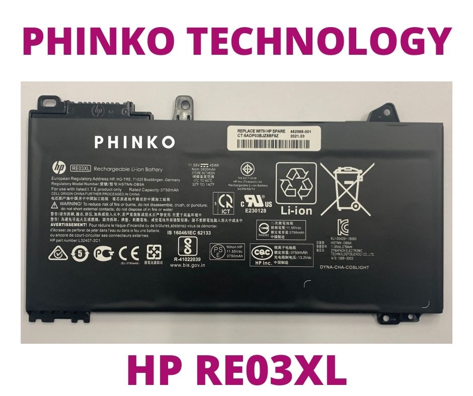 RE03XL Battery For HP ProBook 445-G6 450-G6 440-G6 430-G6 HSTNN-DB9A