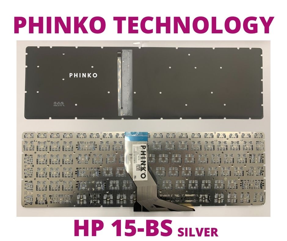 Backlit Silver Keyboard for HP Pavilion 15-CD 15-CK 15-CB 15-BD 15-BS 15s-EQ