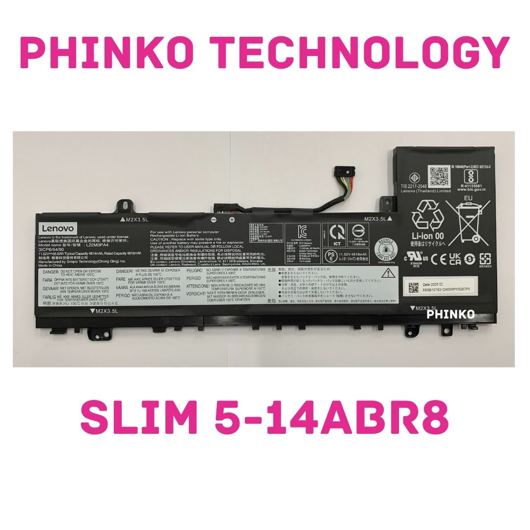 L22M3PA4 Battery for Lenovo IdeaPad Slim 5-14ABR8 L22C3PA4 L22B3PA4