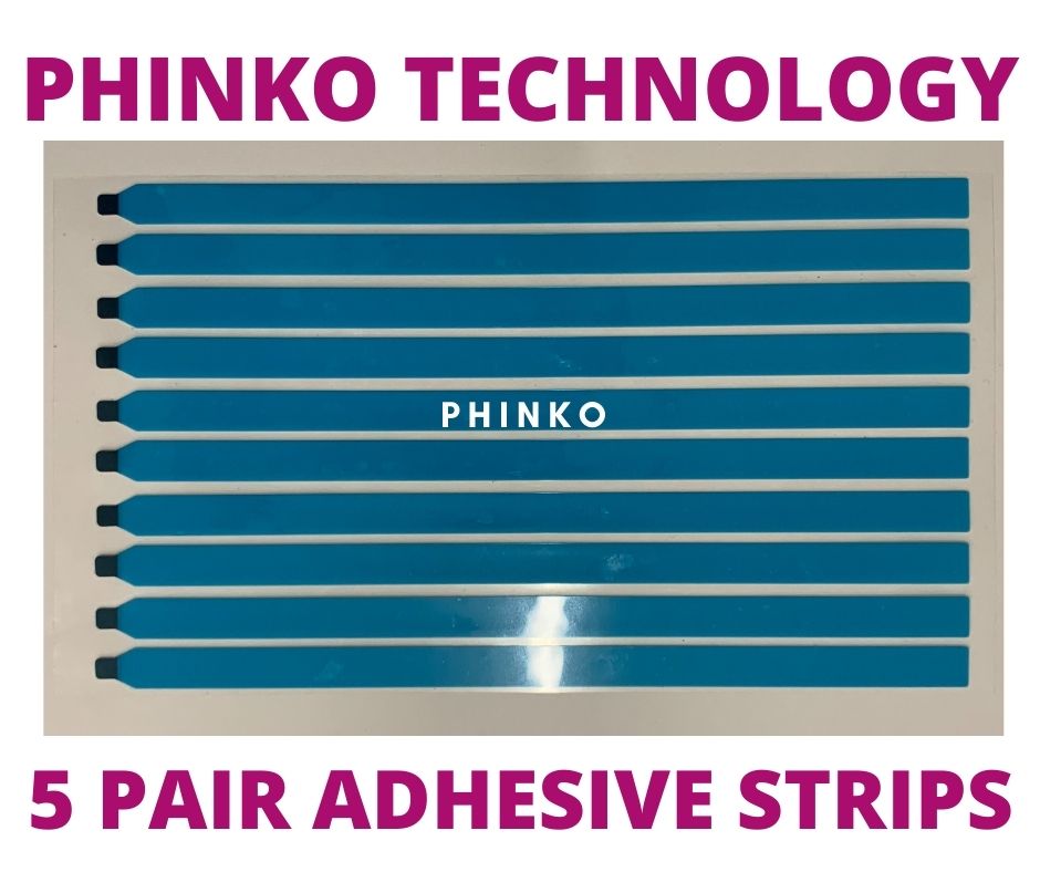 thumbnail image 2 of 10 Pack Stretch Release Adhesive Pull Tabs – LCD Screen Repair, Double-Sided Adhesive Strips – No Tabs, USA Made 2 of 3