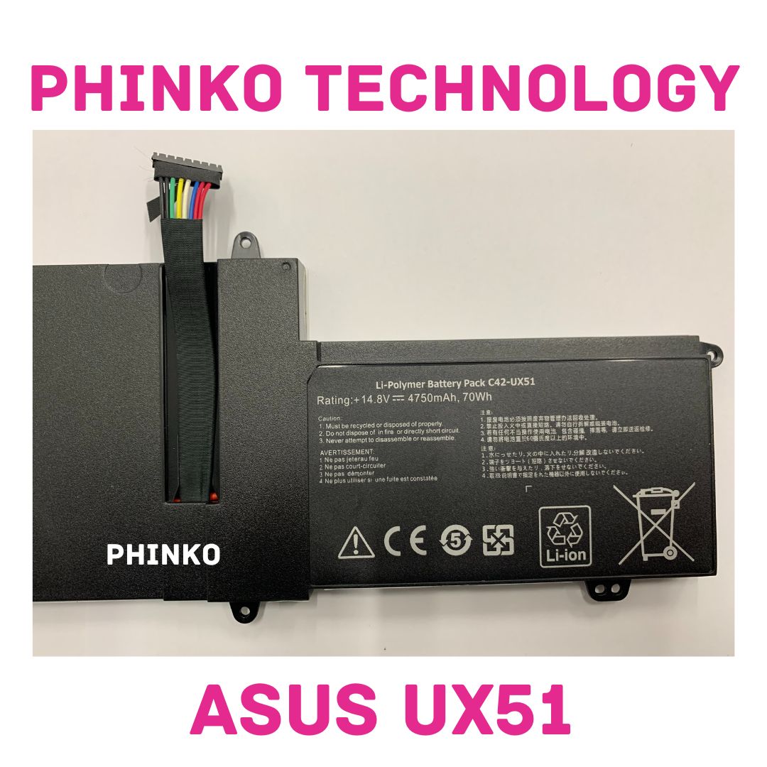 NEW REPLACEMENT C42-UX51 Battery for ASUS ZenBook UX51 UX51V UX51VZ U500VZ