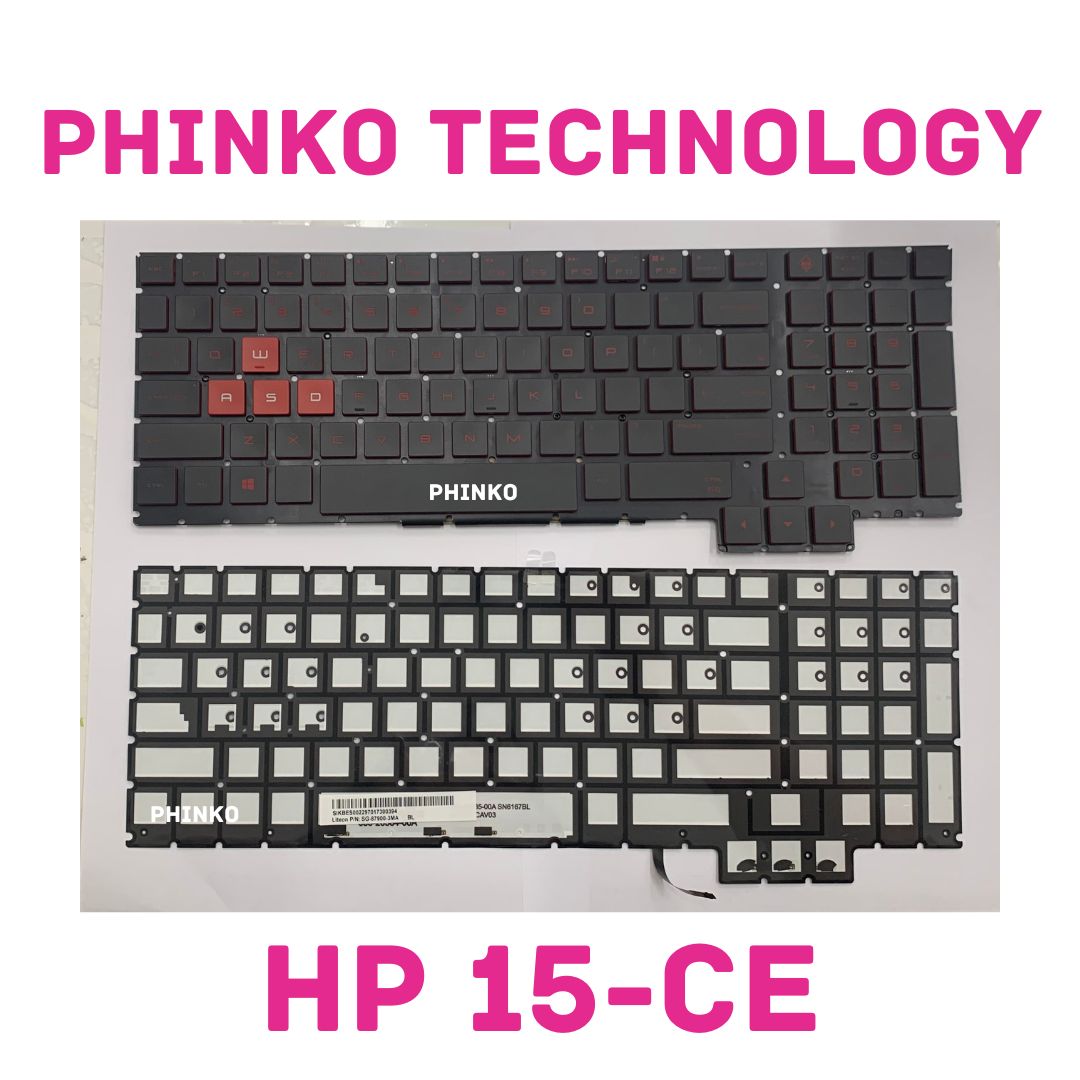 NEW Keyboard US for 15" HP OMEN 15-CE CE006TX CE007TX RED Backlit For TPN-Q194