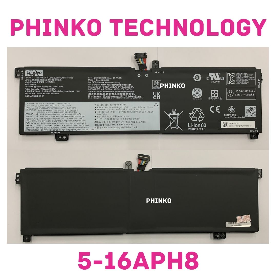 L22B4PF5 L22M4PF5 OEM Battery for Lenovo IdeaPad Pro 5 16APH8 16ARP8