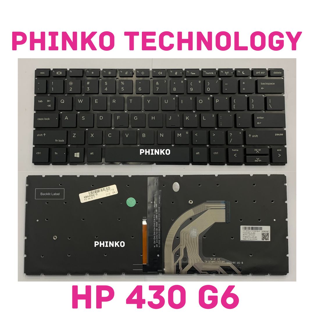 NEW Keyboard for HP ProBook 430 435 G6 G7 Backlit US NO Frame