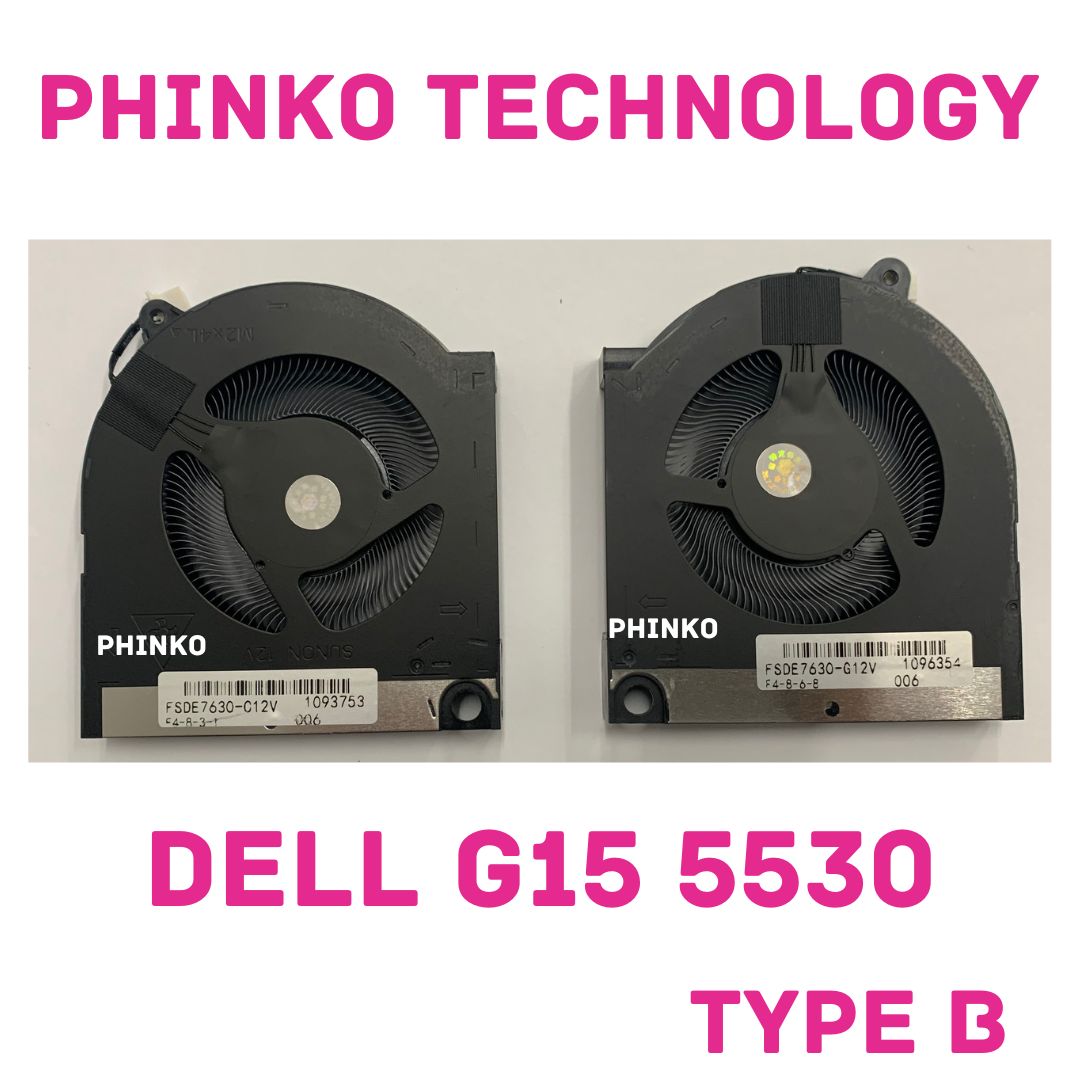 NEW CPU GPU Cooling Fan Dell G16 7630 7635 P112F P112F001 G15 5530 TYPE B