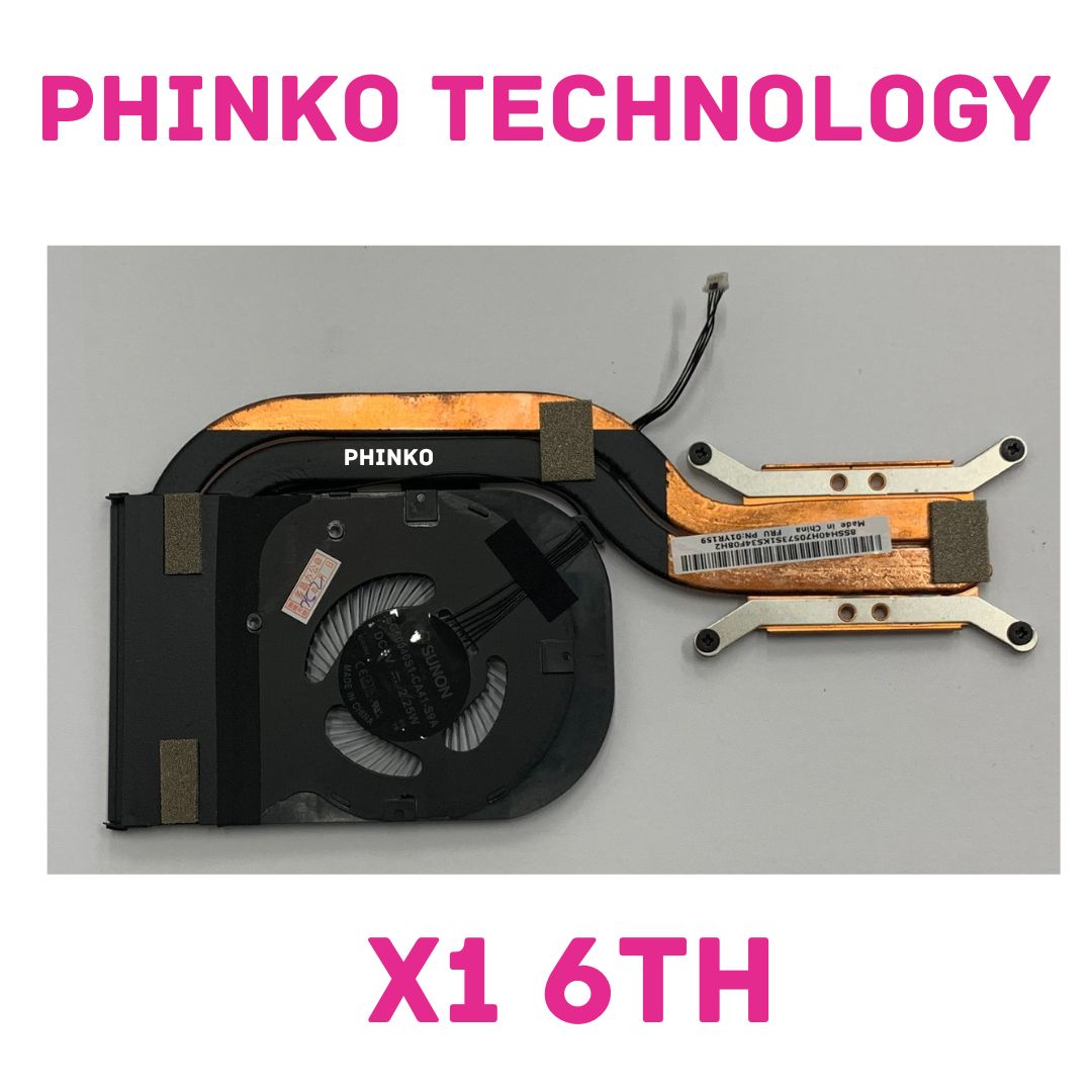 New CPU Heatsink Cooling Fan Lenovo ThinkPad X1 Carbon 6th Gen 01YR159 01YR204