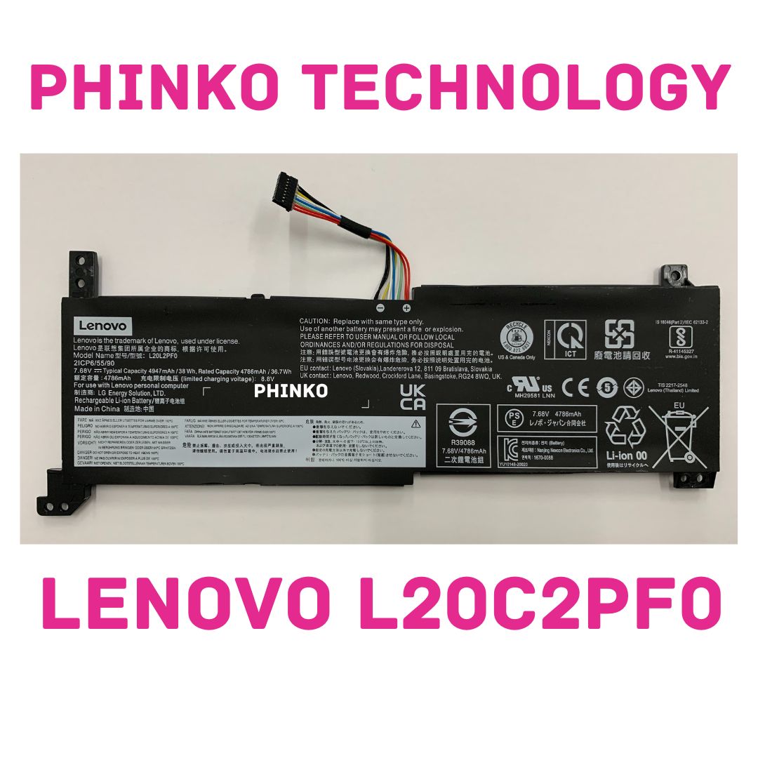 LENOVO 4947mAh 38Wh 2-Cell Lenovo L20C2PF0 L20L2PF0 Battery