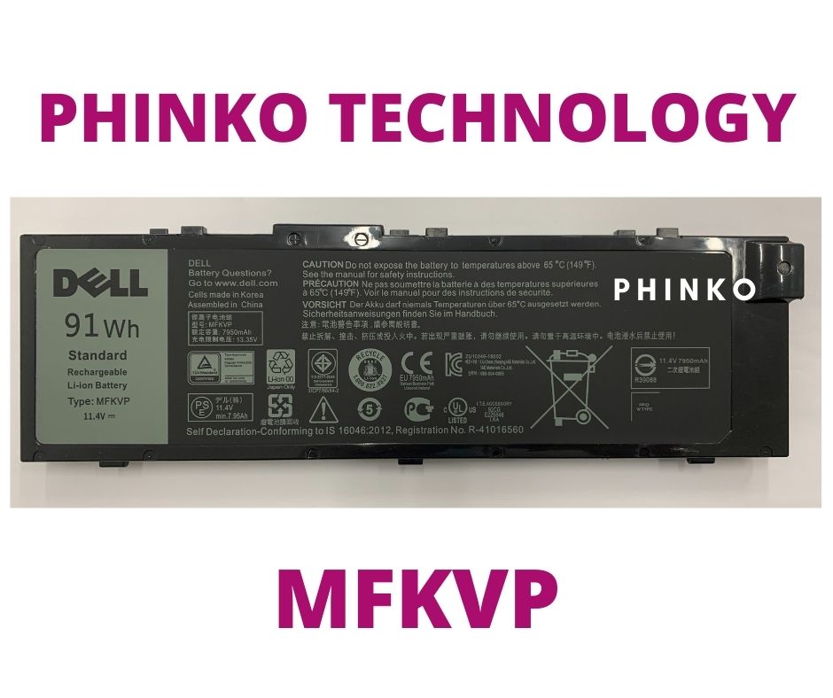 New MFKVP T05W1 91Wh Battery For Dell Precision 15 7510 7710 7720 M751