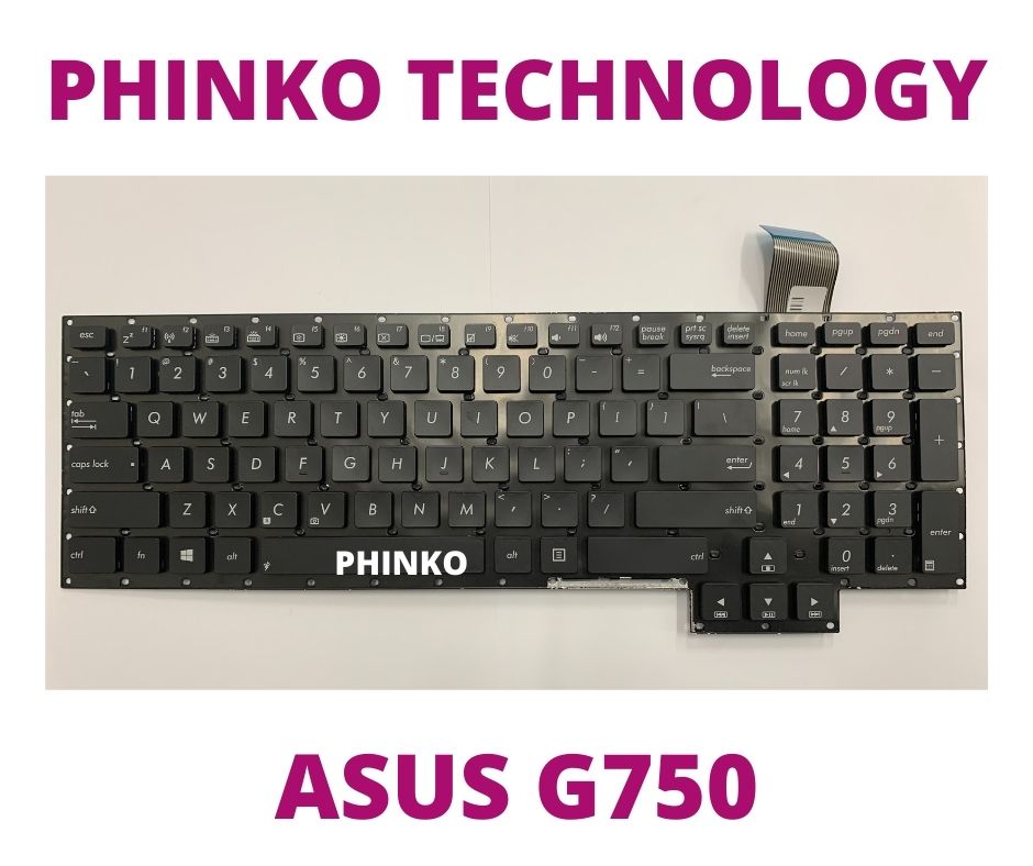 NEW for ASUS G750J G750JH G750JM G750JS KEYBOARD US No Frame & NO backlit