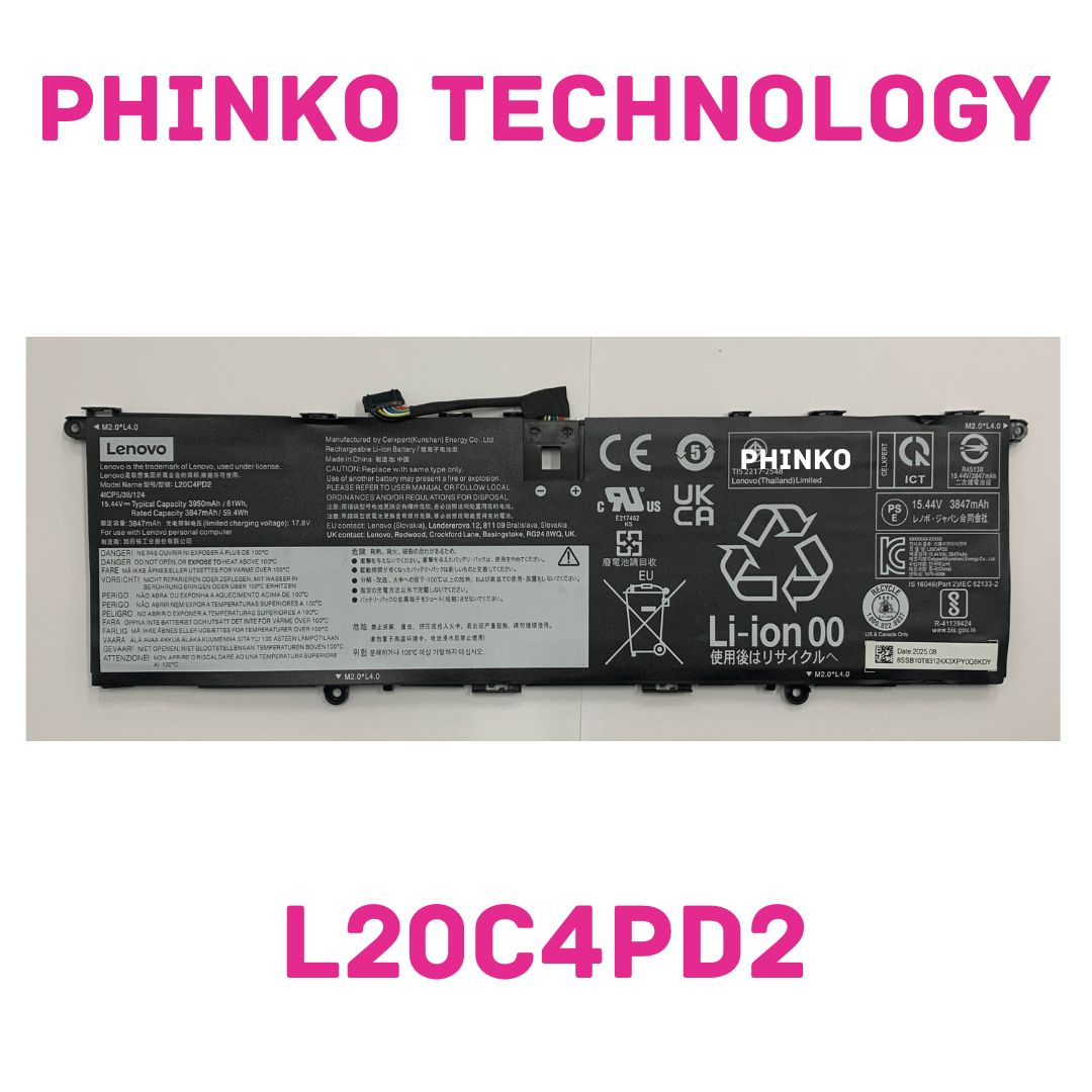 New L20C4PD2 L20D4PD2 L20C4PB0 Battery for Lenovo ThinkBook 14P G2 ACH