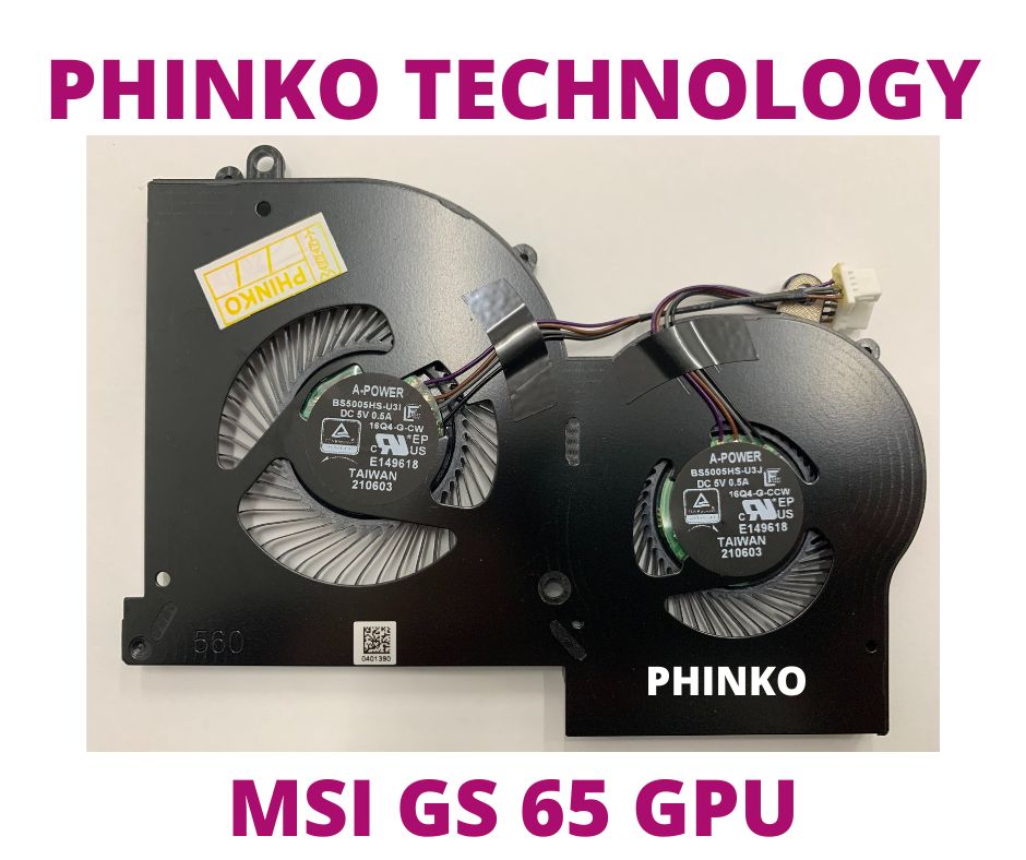 NEW GPU Cooling Fan For MSI MS-16Q2 GS65 Stealth Thin 8RE gaming laptop (type b)