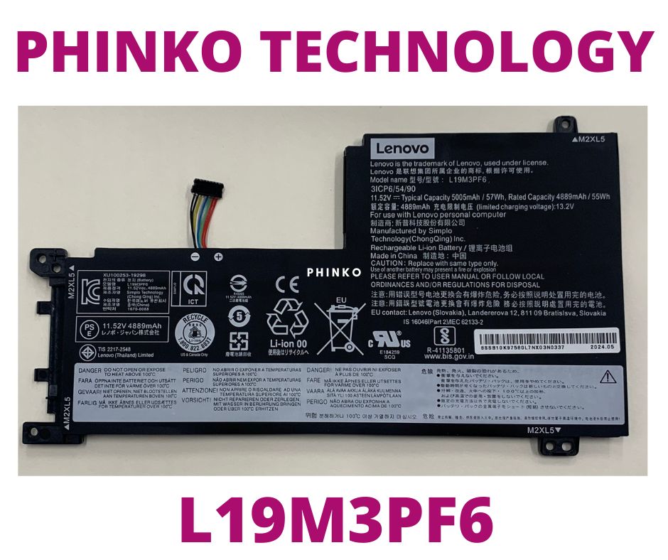 NEW L19M3PF6 L19C3PF4 L19C3PF5 Battery for Lenovo ideapad 5 15ITL05 15IIL05