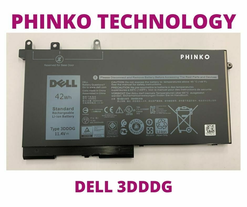 3DDDG Battery for Dell Latitude E5280 E5480 03VC9Y O3VC9Y Series