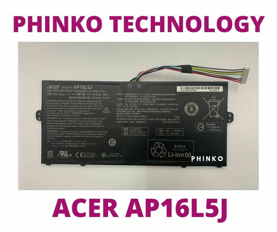 NEW Original AP16L5J Battery for Acer Aspire SWIFT 5 SF514-52T Spin 1 SP111-32N