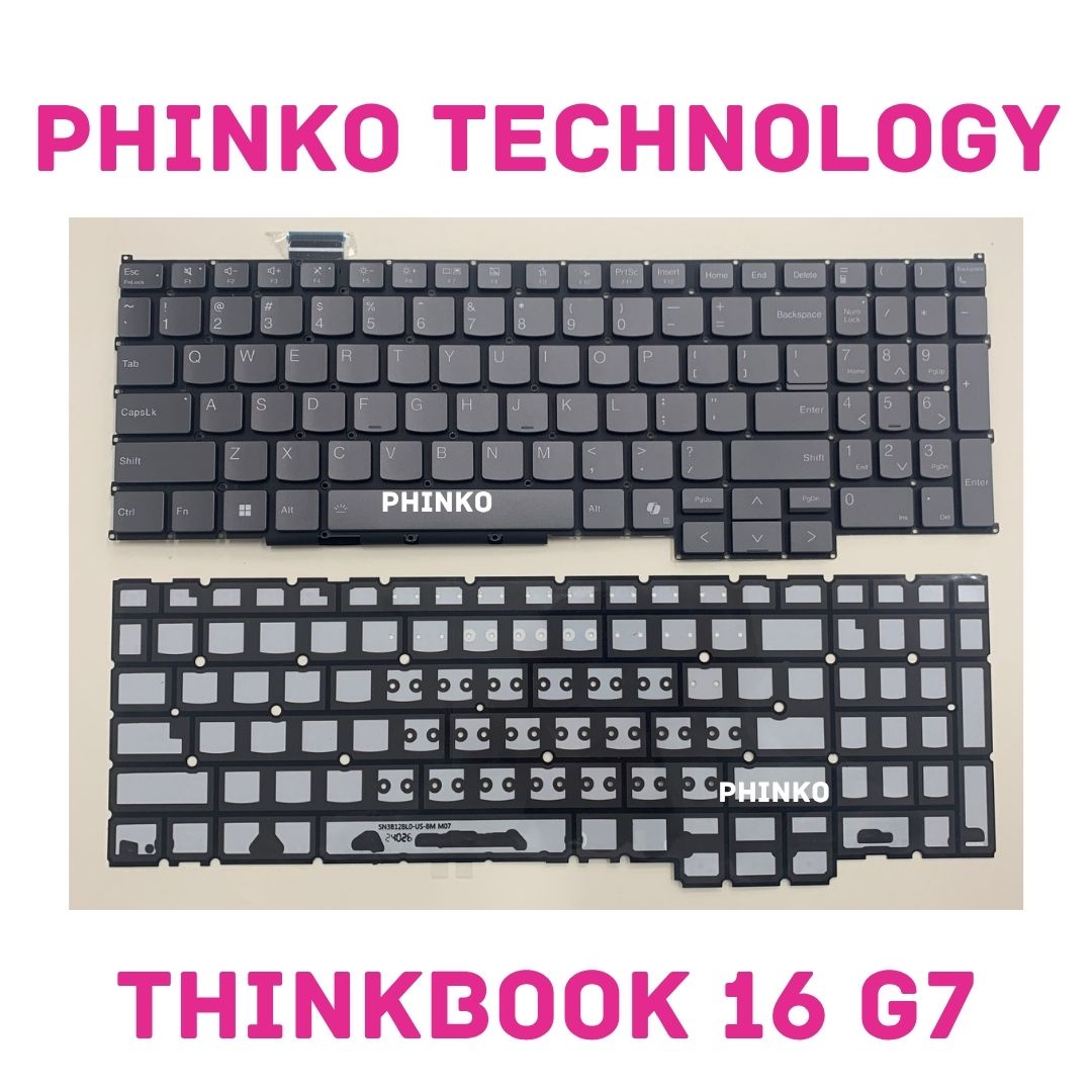 New Lenovo Thinkbook 16 G7 ARP IML QOY ThinkBook 16p G5 IRX Keyboard US Backlit