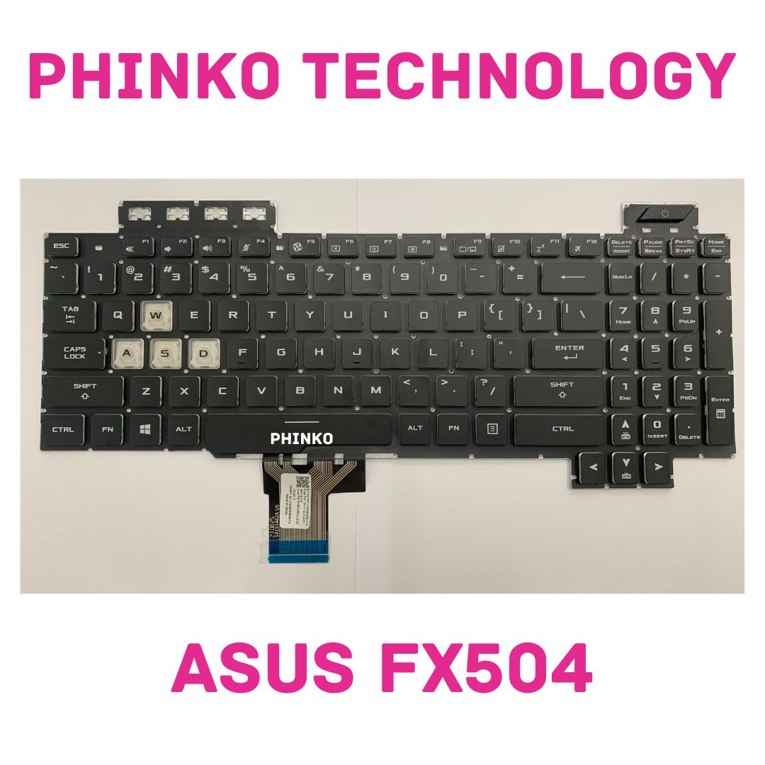 Keyboard Asus FX504 FX504GE FX504GM FX505D FX80 FX80GM GL703 Backlit 8 pin