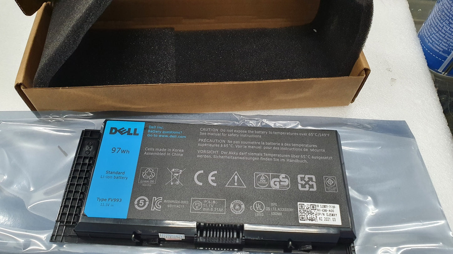 FJJ4W FV993 Battery Precision M4600 M4700 M4800 M6600 M6700 M6800 PG6RC