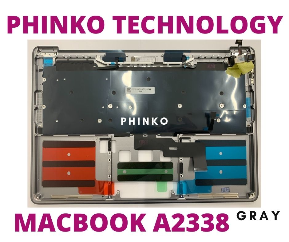 APPLE MACBOOK PRO M1 2020 GRAY PALMREST TOP CASE KEYBOARD TOUCHBAR A2338