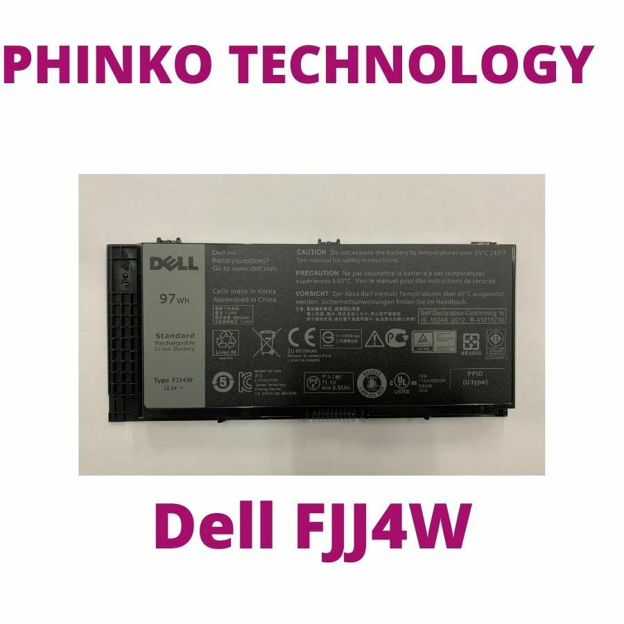 FJJ4W FV993 Battery Precision M4600 M4700 M4800 M6600 M6700 M6800 PG6RC