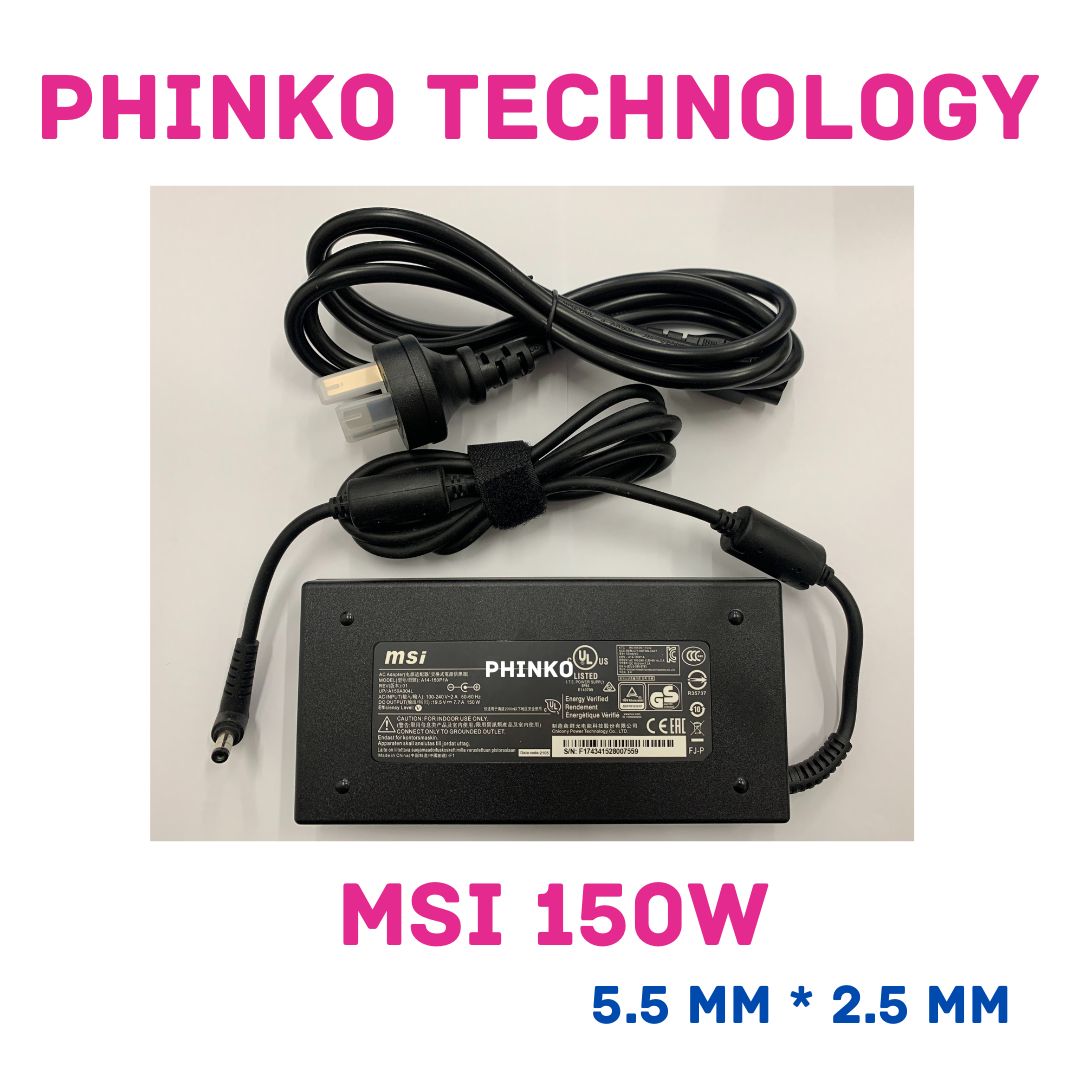 Original MSI Laptop Charger ADP-150VB B 150W 5.5*2.5mm AC Adapter