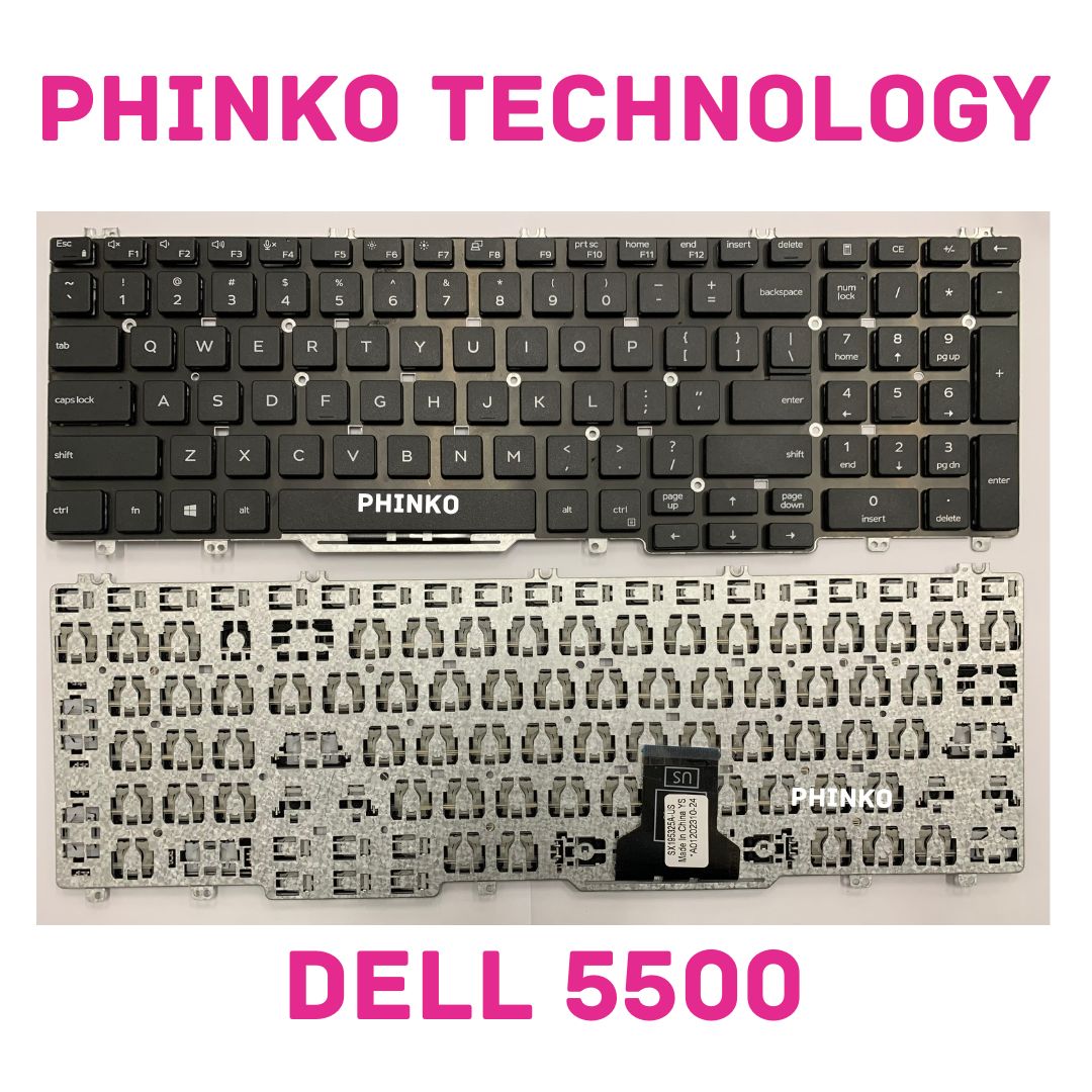 US keyboard Non-Backlit For Dell Latitude 5500 5501 5510 5511 (fit Non-pointer)
