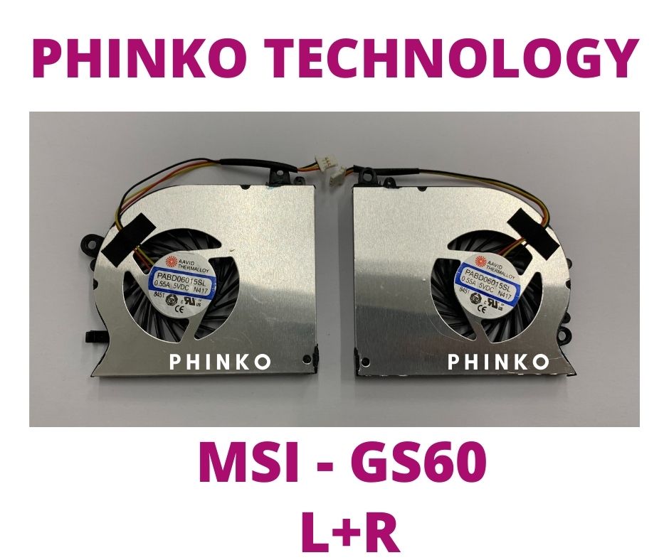 MSI GS60 GS60 2PC 2PL 2QC 2QD 2QE 6QE PAAD06015SL CPU GPU Cooling FAN