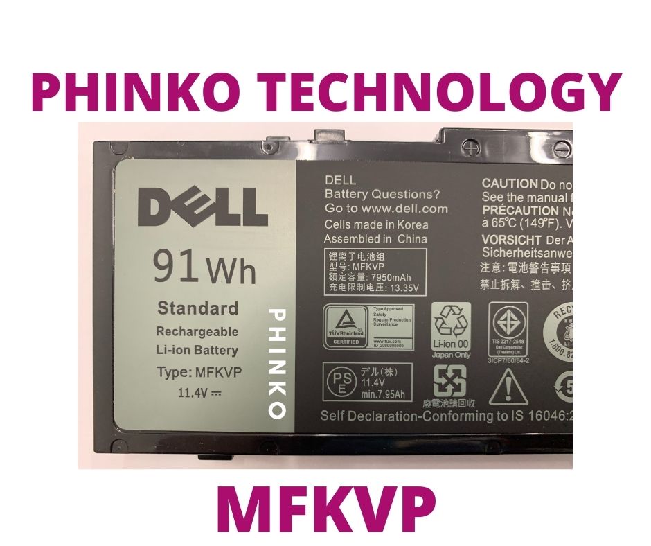 New MFKVP T05W1 91Wh Battery For Dell Precision 15 7510 7710 7720 M7510 M7710