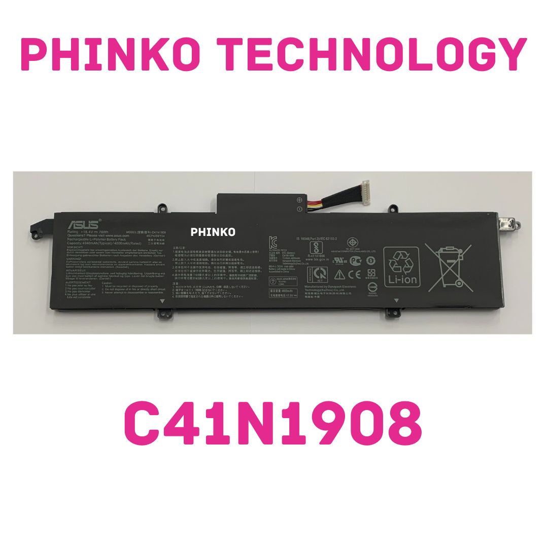 New C41N1908 laptop battery for ASUS Zephyrus G14 GA401IV 15.4V 4940mAh