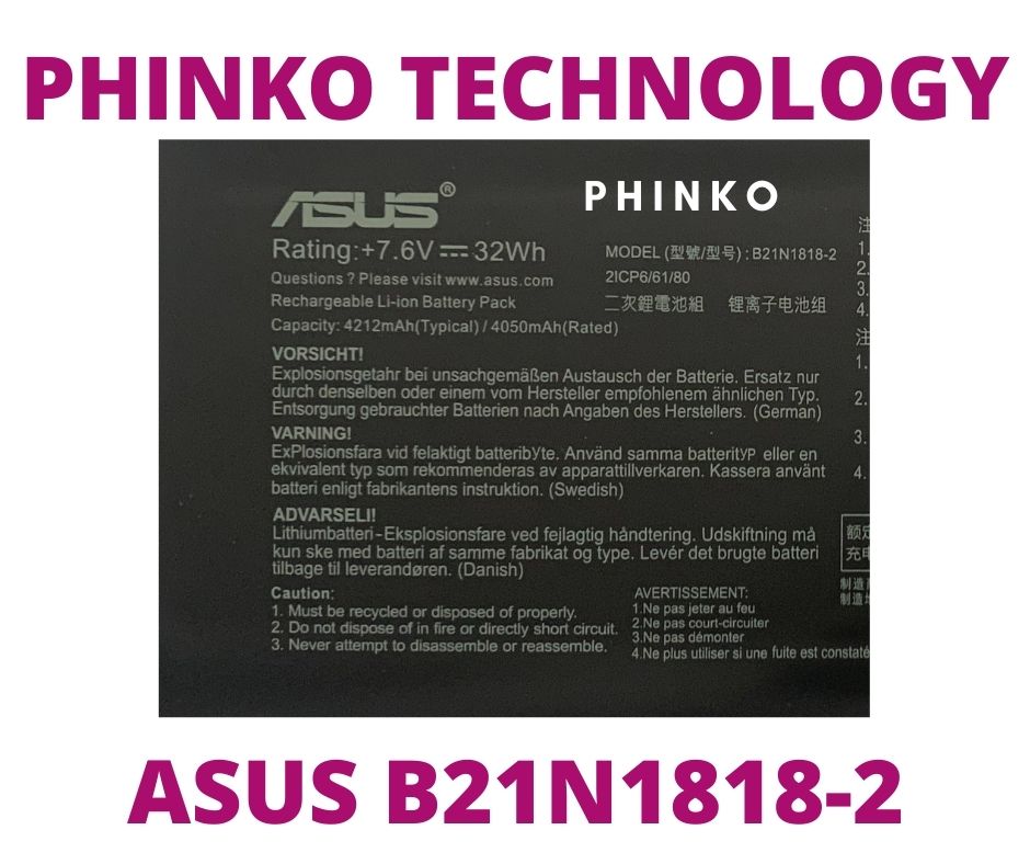 Battery B21N1818-2 7.6V 4212mAh For VivoBook 15 X512UF X512FB X512FA X712UA