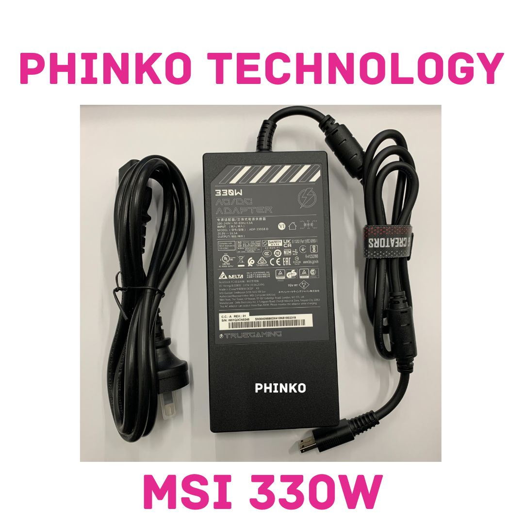 Original DELTA 20V 16.5A 330W USB AC Adapter For MSI Laptop Power Supply Charger