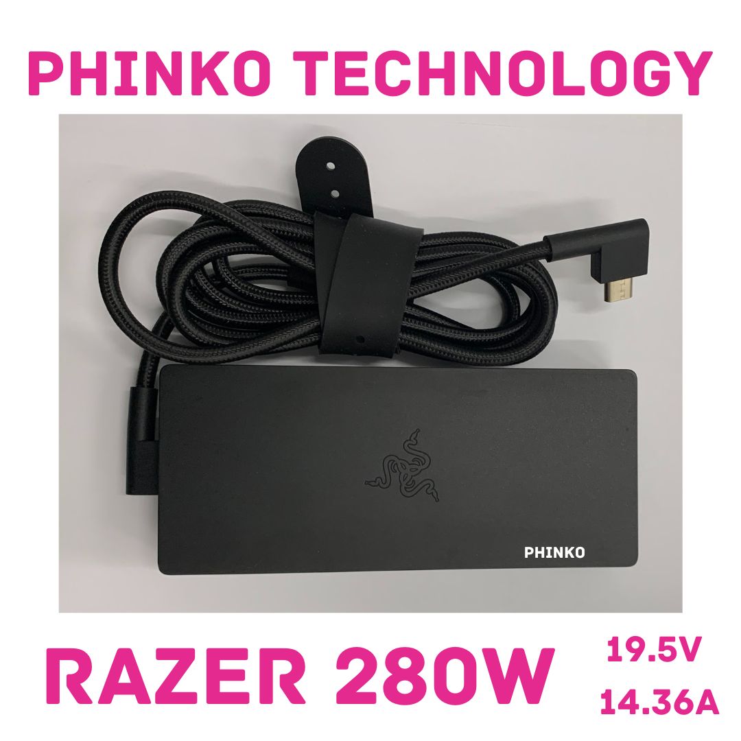 Original RAZER Blade GaN 19.5V 14.36A 280W Power Adapter Charger RAZER RC30-042