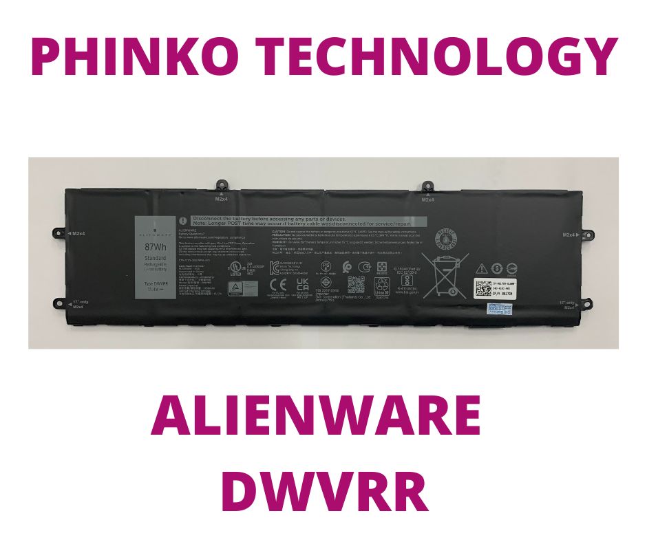 New DWVRR 11.4V 78Wh Laptop Battery for Dell Alienware X15 R1 X17 RTX 3080 P48E