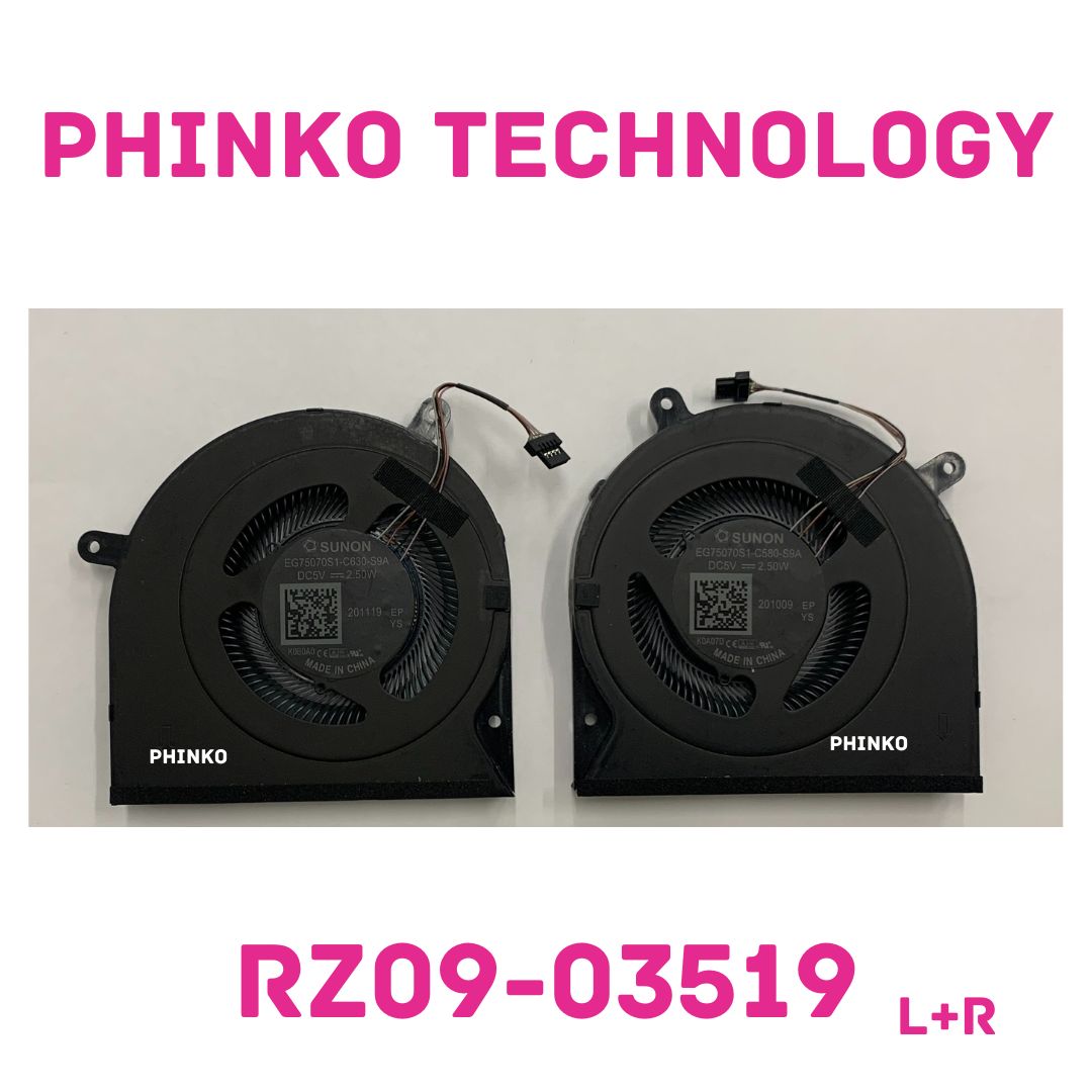 Original for RAZER BLADE 15 (LATE 2020) RZ09-03519 RZ09-03519E11 COOLING FAN R+L