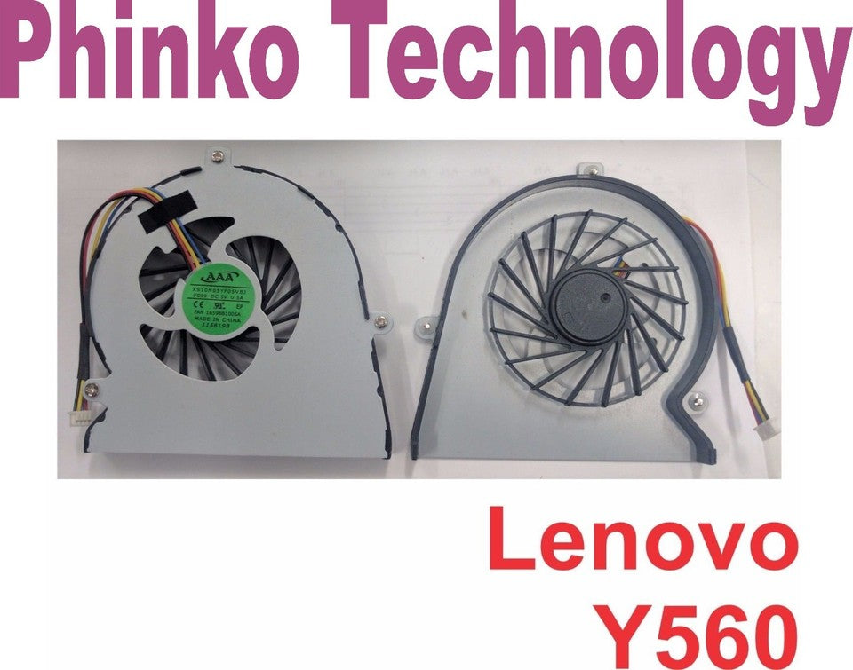 CPU Cooling Fan for Lenovo IdeaPad Y560A Y560P Y560 Series