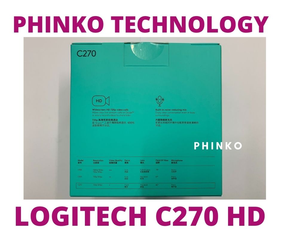 Logitech C270 Laptop or Desktop Webcam HD Built-in Noise Reducing and Widescreen