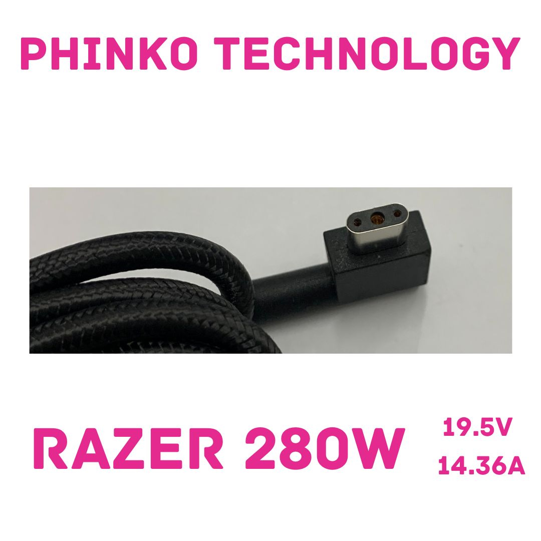 Original RAZER Blade GaN 19.5V 14.36A 280W Power Adapter Charger RAZER RC30-042