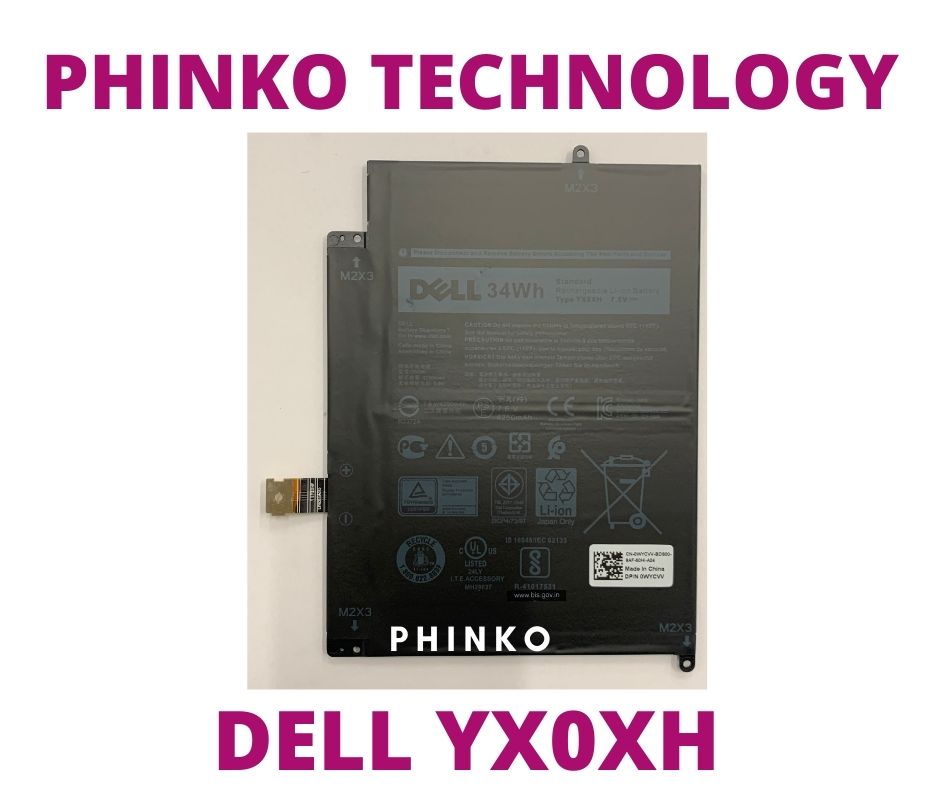 Dell Latitude Battery YX0XH YXOXH 7285 Series 0C668F 0WYCVV C668F OWYCVV