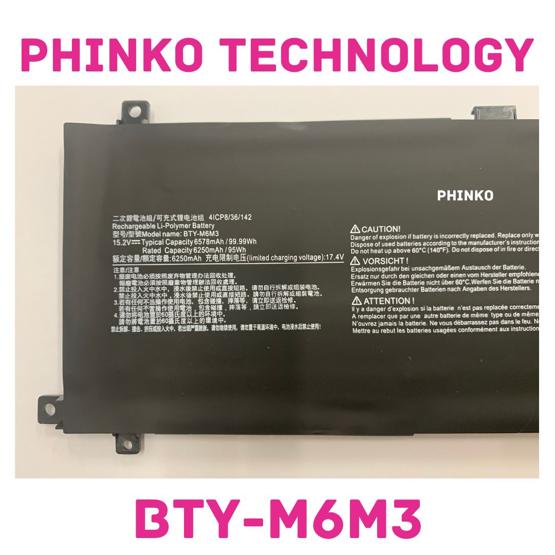 BTY-M6M3 Battery for MSI Raider MS-15M1 MS-15M2 MS-17S1 MS-17S2 GE68HX GE78HX