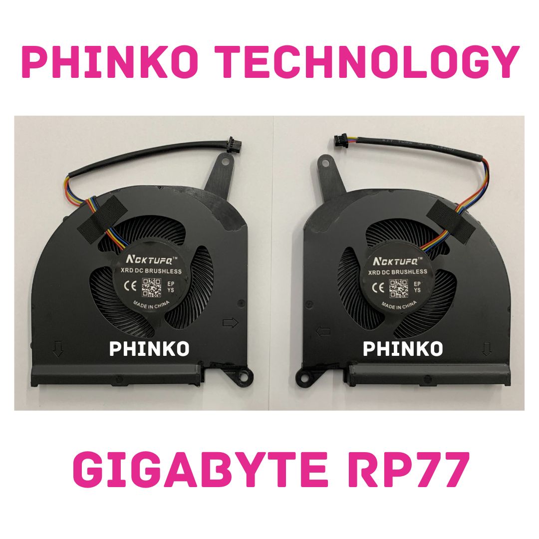 CPU GPU Cooling Fan for Gigabyte Aero 17 HDR XA XB YD WA RP77 RP77XA RP77WA
