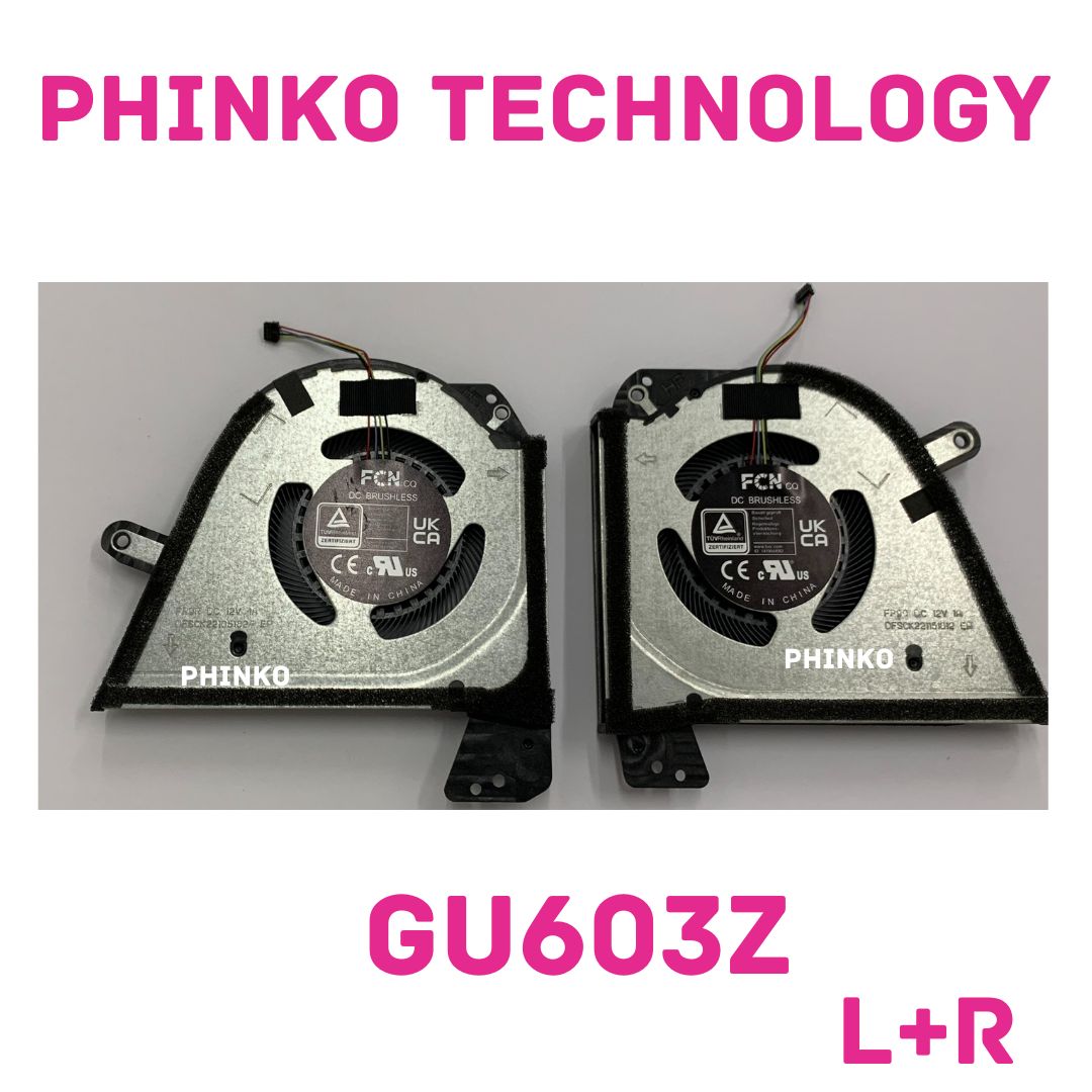 NEW CPU GPU Cooling Fan For ASUS ROG Zephyrus M16 GU603Z GU603ZE GU603ZM GU603ZW