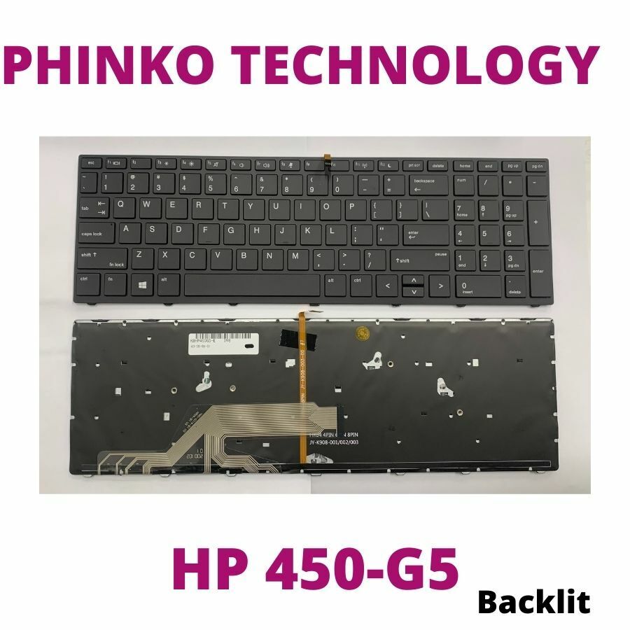 New HP Probook 450 455 470 G3 G4 Non-Backlit US English Keyboard 827029-001 - Foto 9